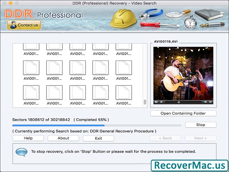 Screenshot of Professional Mac Recovery Software