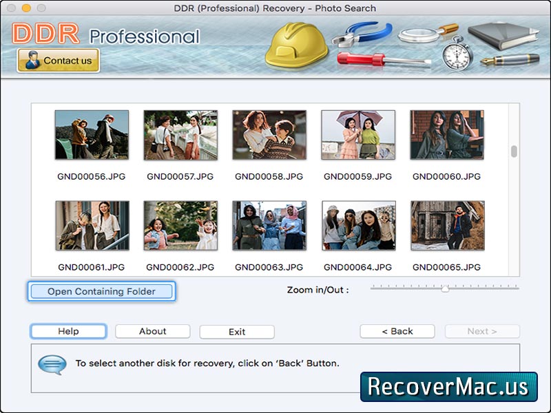 Screenshot of Professional Mac Device Recovery Tool